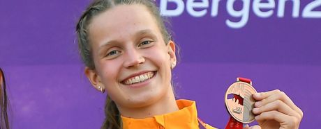 Adia Budde (LAV Stadtwerke Tübingen) bei der U23-EM in Bergen 2025