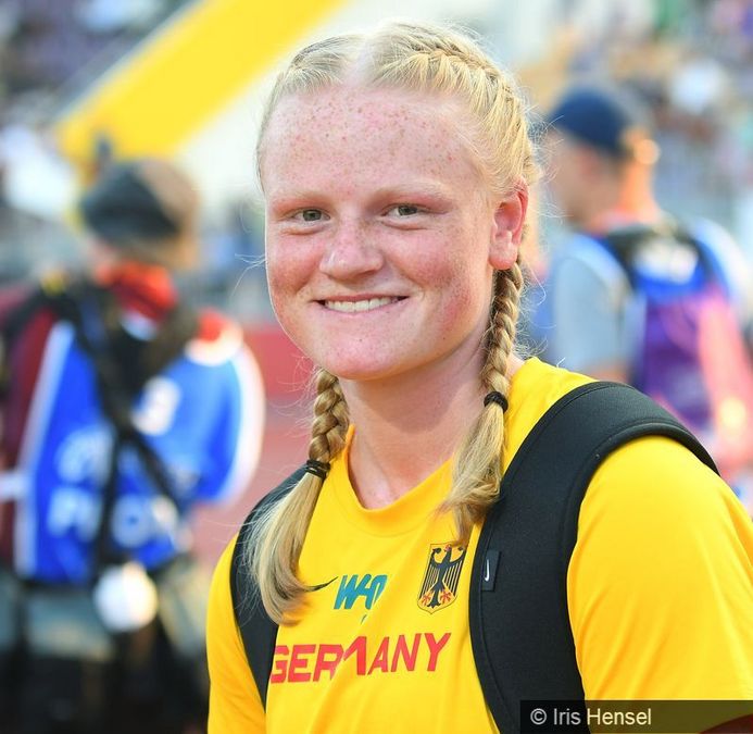 Antonia Heberle (TV Rottenburg) bei der U18-EM 2024