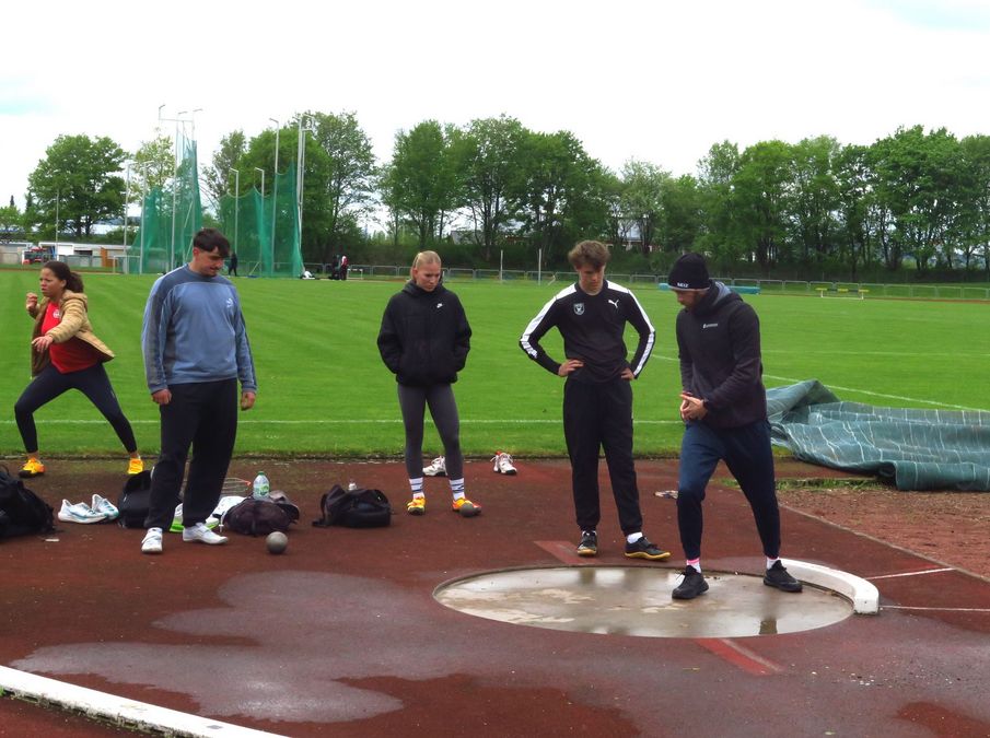 Beim Training tags zuvor war's noch deutlich kälter