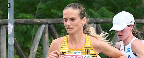 Fabienne Königstein (MTG Mannheim) bei der EM in Rom 2024